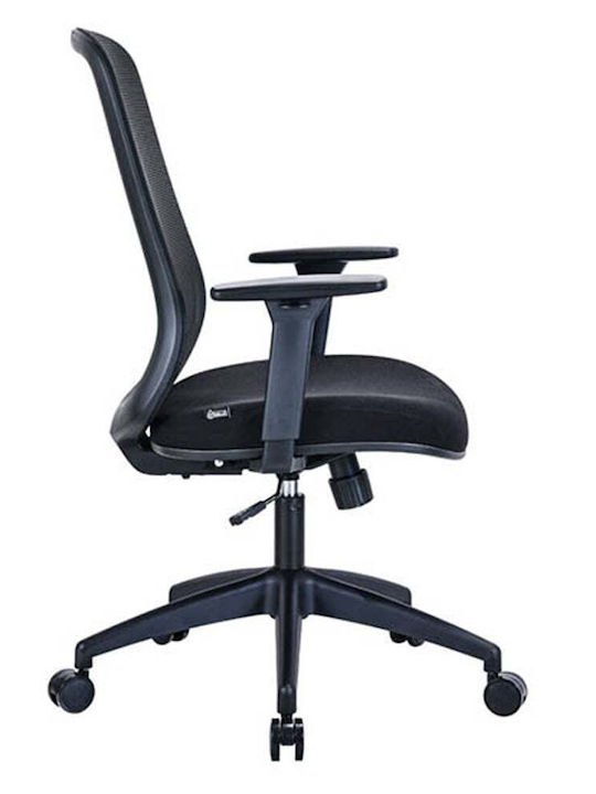 123inkt Economic Ecoline Office Chair with Adjustable Arms Black