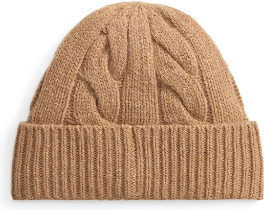 Beanie Women's Knitted Beanie in Beige Colour