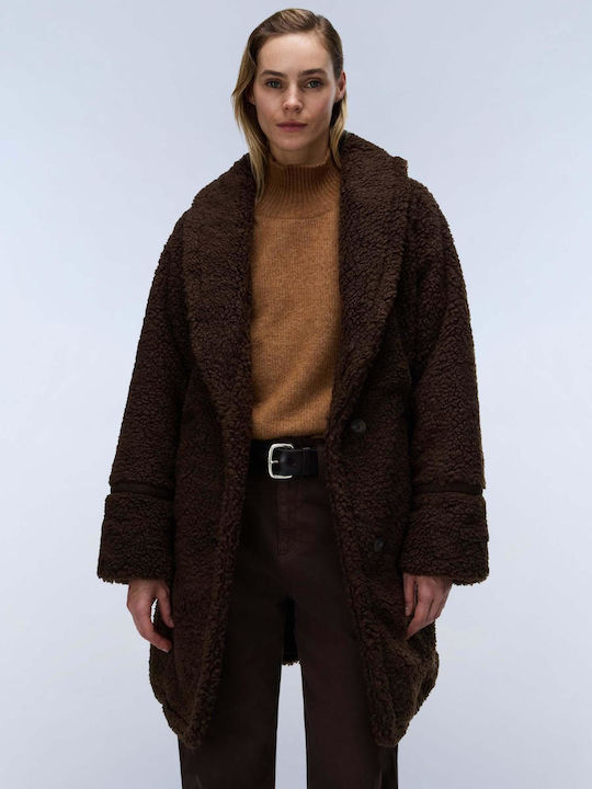 Curly Women's Coat Demitasse