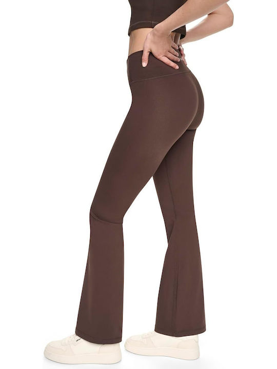 Damen Jogginghosen Hohe Taille Schokoladenfarbe