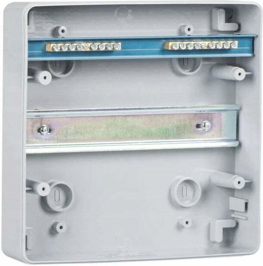 Kanlux Wall Mounted Waterproof Electrical Fuse Box 1 Row 8 Elements W215xH210xD100mm