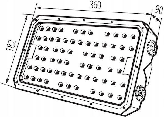 Kanlux Wasserdichter LED Flutlichter 200W Natürliches Weiß 4000K IP66