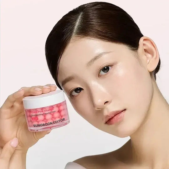 Sungboon Editor PDRN Pink Vitamin Gesichtscreme für Feuchtigkeitsspendende & Aufhellung mit Niacinamid 50ml