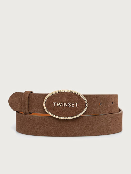 Leather Women's Belt Brown