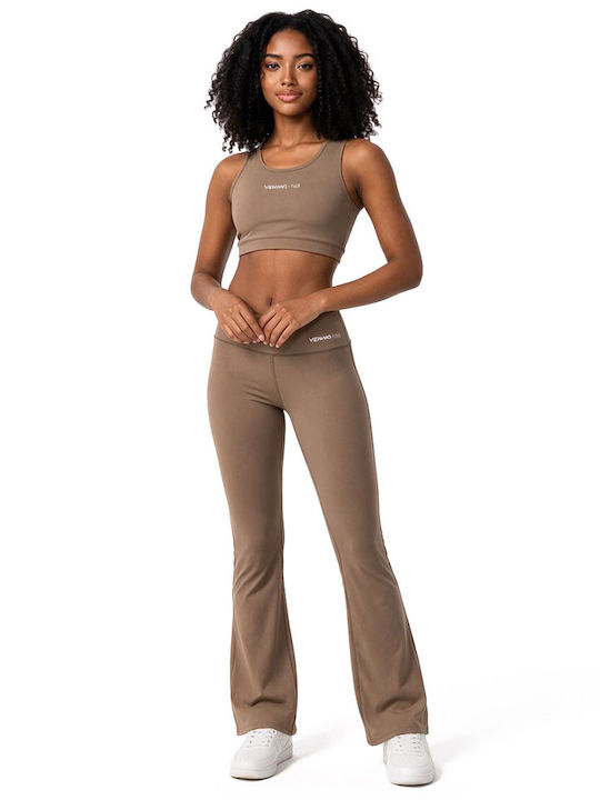 Yoga Women's High Waist Beige Leggings