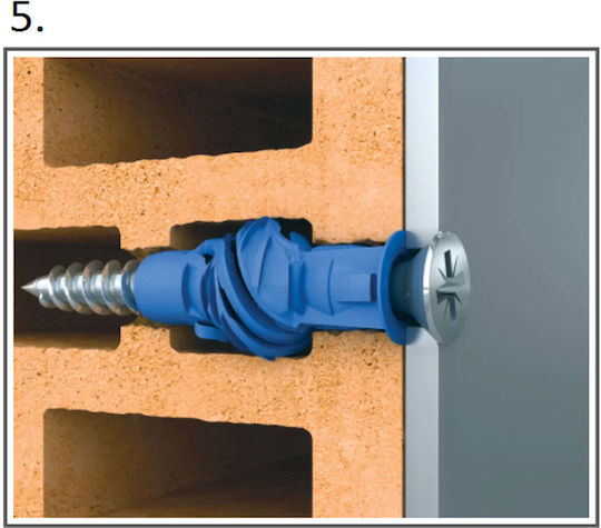 Rawlplug Plastic Screw Anchors 50 Pieces
