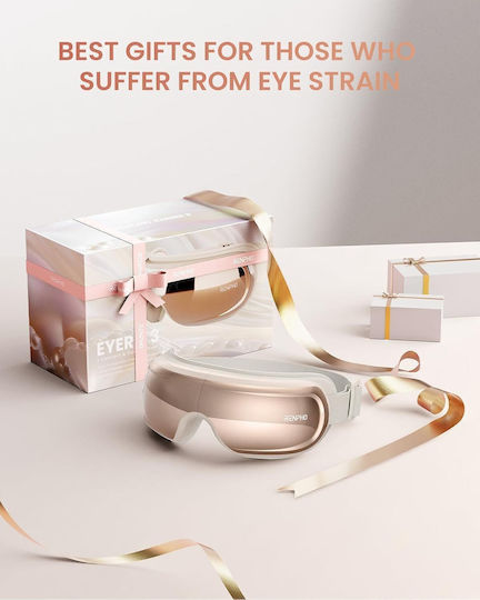 Renpho Eyeris 3 Rose Eye Massager Air Compression Vibration Heating Cooling Bluetooth Voice Control Foldable Relaxation Eye Fatigue Relief