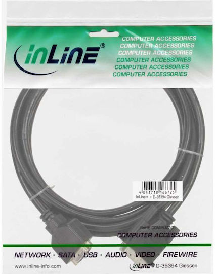 InLine DVI-Kabel DVI-D-Stecker - 3m Schwarz 17763