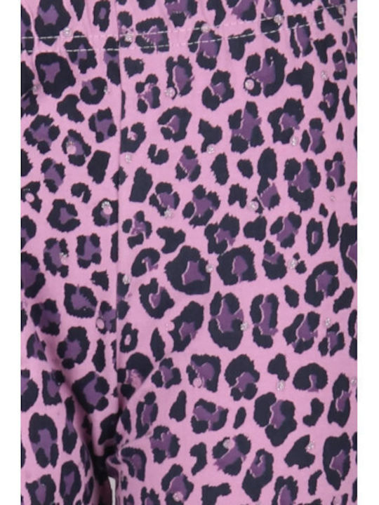 Kinderleggings Lang Flieder Blau