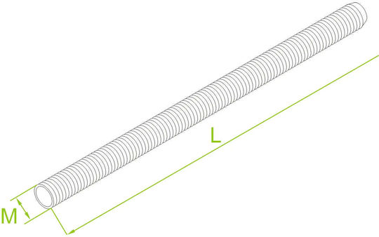 BAKS Verzinkte Gewindestange mit Länge 10mm