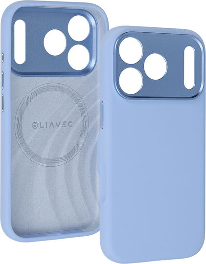 Liavec Silk Shield Husă Metal Frame Cameră Iphone 18 Pro Max/17 Pro Max Albastru Deschis