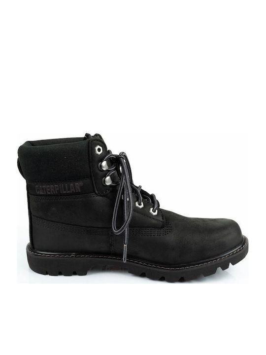 E Colorado Leder Kampfstiefel Schwarz