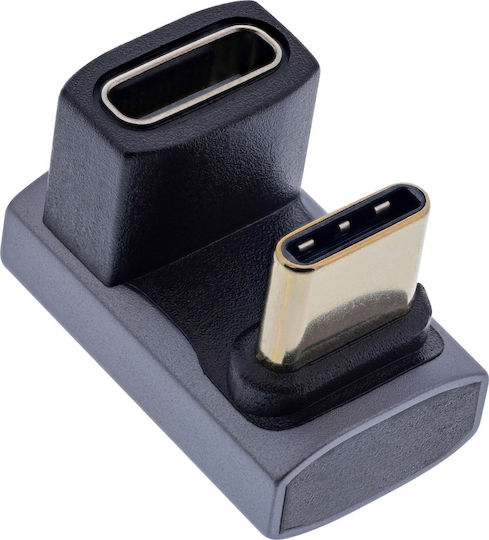 Manhattan Μετατροπέας USB-C male σε USB-C female Γκρι