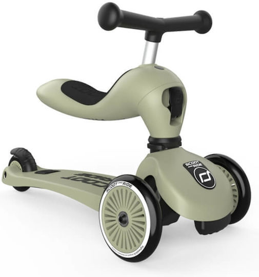 Scoot & Ride Kids Scooter Highwaykick 1 & Helmet 3-Wheel Green