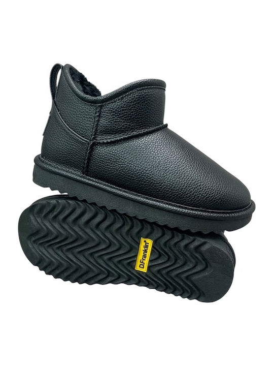 Nordic Women's Ankle Boots with Fur Black