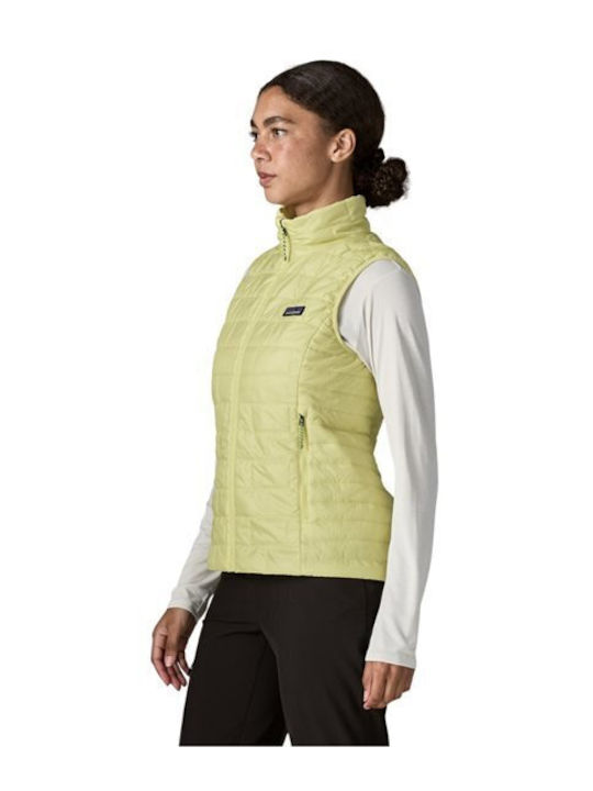 Women's Sleeveless Jacket for Winter Green