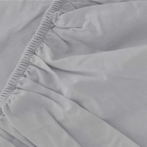 Detexpol Bettlaken King Size mit Gummibettlaken 180x200cm Hellgrau
