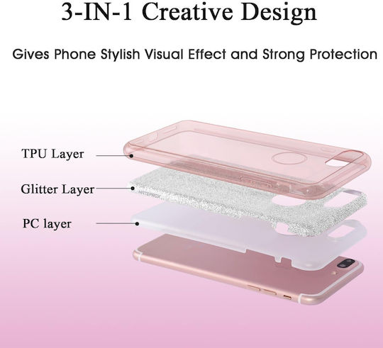 Glitter 3in1 Case iPhone 13 Mini Set 5 Pieces