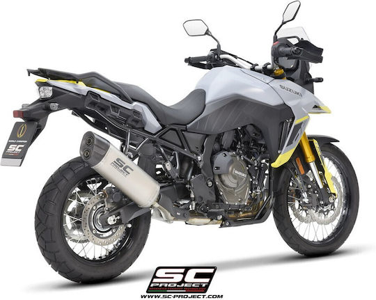 SC Project Adventure Auspuff-Endrohr Suzuki V-Strom 800/de Titan-Carbon