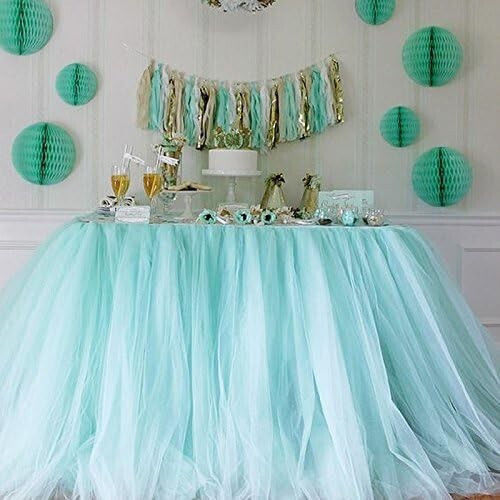 Decorative Tulle Flippy 15 Cm Width 22 Cm Length Polyester Blue