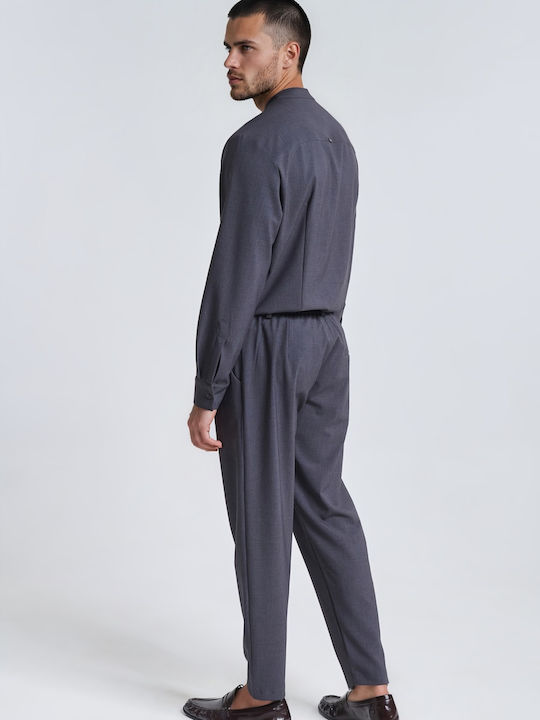 Men's Trousers Set Slim Fit Grey