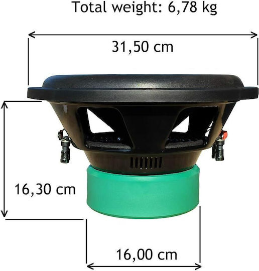 Ipnosis Ipw 7030.d4 Автомобилен субуфер 12" 700 W RMS