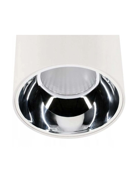 Bemko Spot Încastrat Metalic Paralelipipedic cu LED Încorporat și Lumină Alb Natural Alb 16x11.4cm