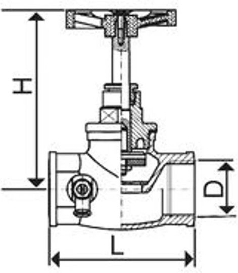 Kfa Straight Through Valve Head 1'' 193-010-25
