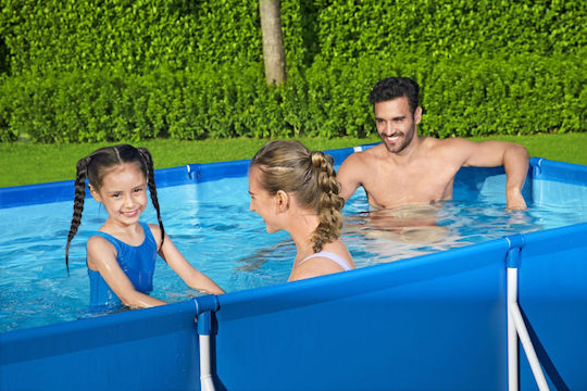 Πισίνα PVC 2.3lt με Μεταλλικό Σκελετό 259x170x61εκ. Μπλε