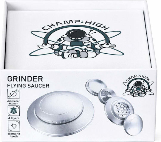 Champ Tăviță Rulantă Flying Saucer Argintie