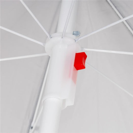 Umbrelă Pliabilă Plajă Diametru 1.6m Cu Protecție UV Gri