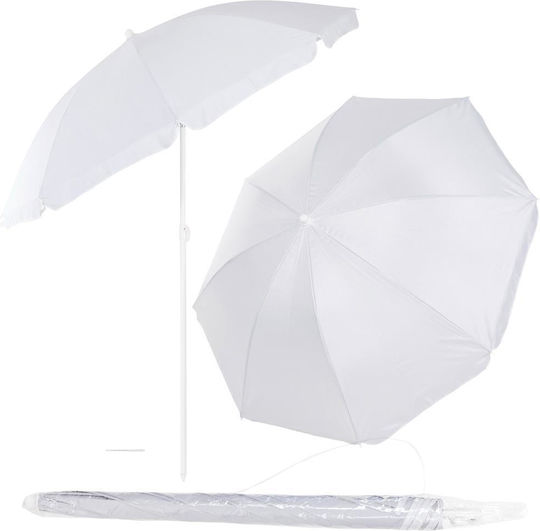 Umbrelă Pliabilă Plajă Diametru 1.6m Cu Protecție UV Gri