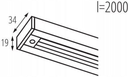 Kanlux Rail Mounting for Black Lighting Fixtures