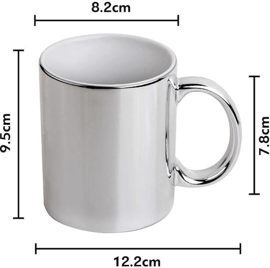 Koupakoupa Come To The Math Side Чаша Керамична Сребриста 330ml