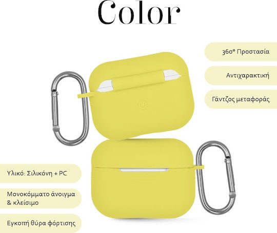 Калъф Силиконов Sonique Silicone Airpods Pro 2 Жълт