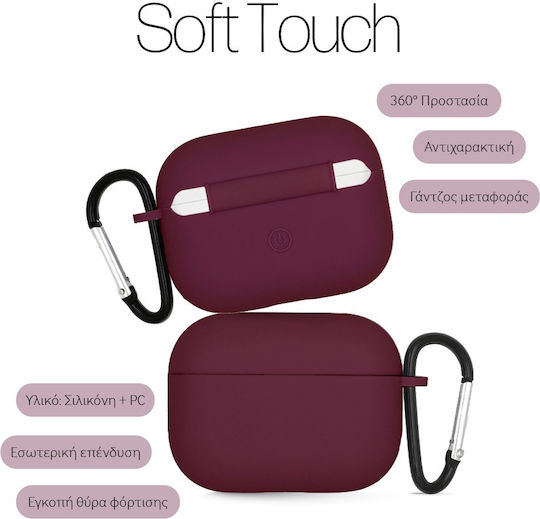 Sonique Silikonhülle Pro Airpods Pro Burgundisch