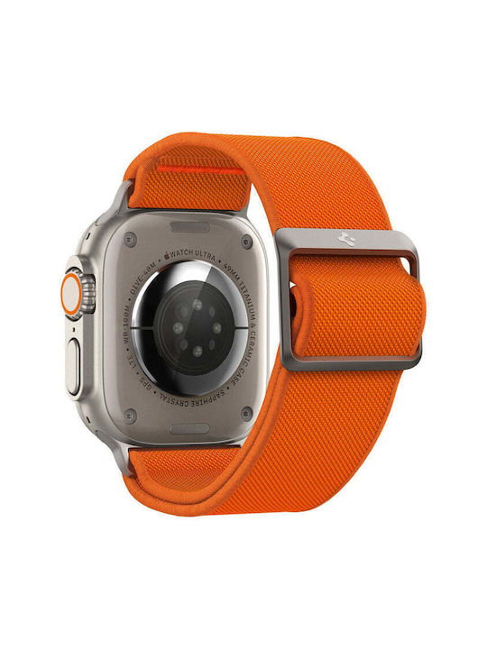 Spigen Каишка за Apple Watch 8 9 10 11 Se 1 2 3 Ultra 1 2 3 – 44 45 46 49mm Fit Lite Ultra Оранжев