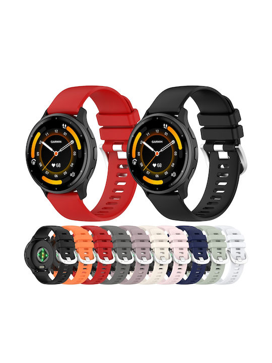 Tragbares Band Garmin Venu 3s Venu 4 41mm 18mm Silikon Weiß