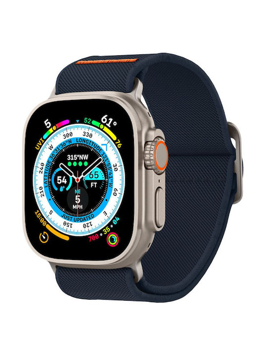 Spigen Каишка Apple Watch 8 9 10 11 Se 1 2 3 Ultra 1 2 3 – 44 45 46 49mm Fit Lite Ultra Син