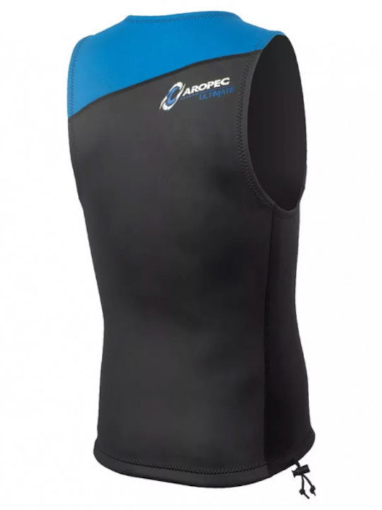 Aropec Taucherweste mit Reißverschluss Schwarz 2mm