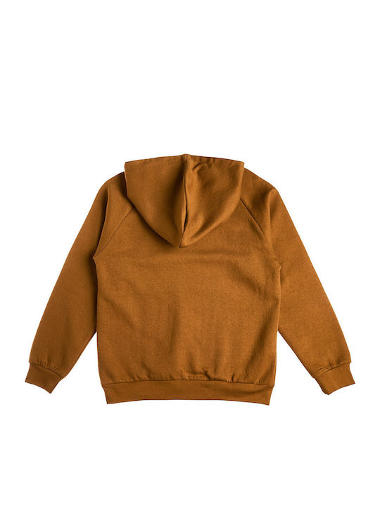 Kids Sweatpants Set With Top Brown 00130547TAVAS