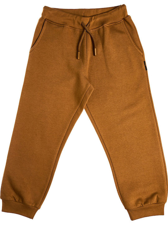 Kids Sweatpants Set With Brown Top 00230862TAVAS