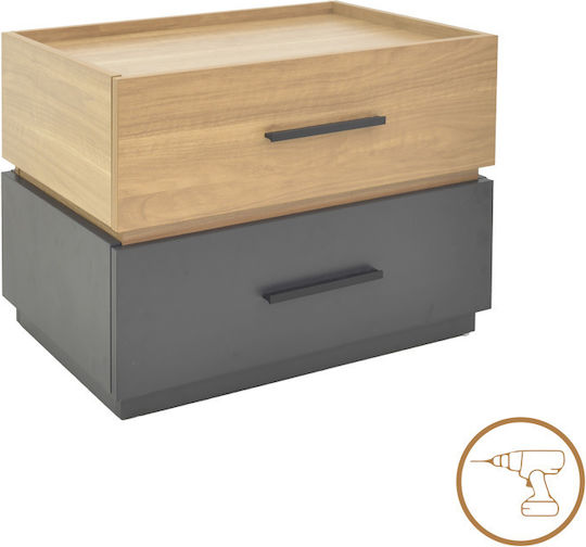 Sonlen Wooden Beige 60x40x44.5cm