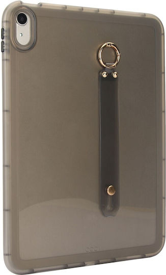 Silikon Hülle Armband Handgelenk Halbdurchsichtig Grau Apple iPad 10,9" (2022) / iPad 11" (2025)