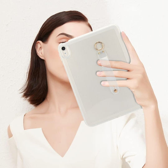 Silikon Hülle Mit Armband Für Das Handgelenk Transparent Für Apple iPad 10,9" (2022) / iPad 11" (2025)