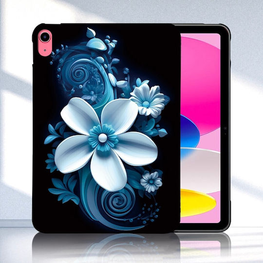 Silikon Hülle Schwarz Orchidee Apple iPad 10,9" (2022) / iPad 11" (2025)