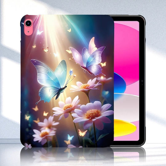 Silikon Hülle Floral Apple iPad 10,9" (2022) / iPad 11" (2025)