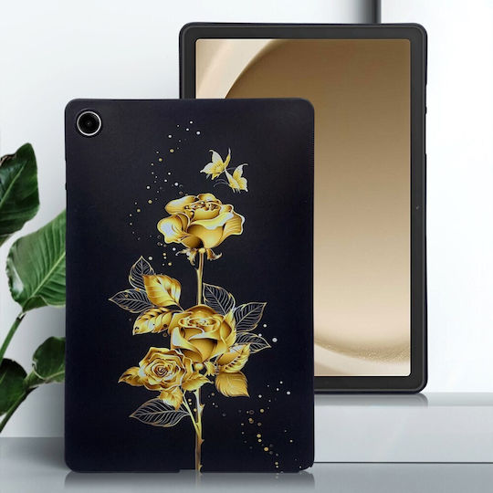 Silikon Hülle Golden Rose Samsung Galaxy Tab A9+/Tab A11+