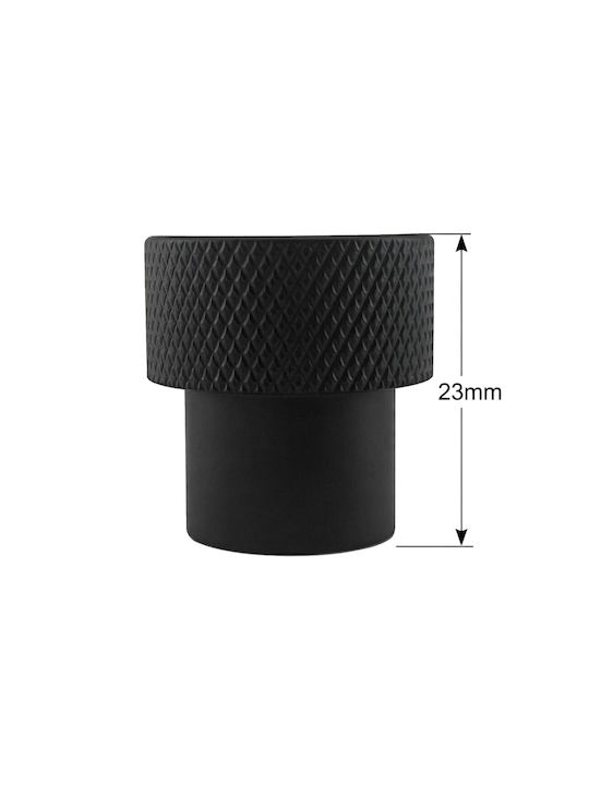 Gtv Gtv Möbelgriff aus Metall Schwarz Φ20mm GA-STRUCTURE-1-20M