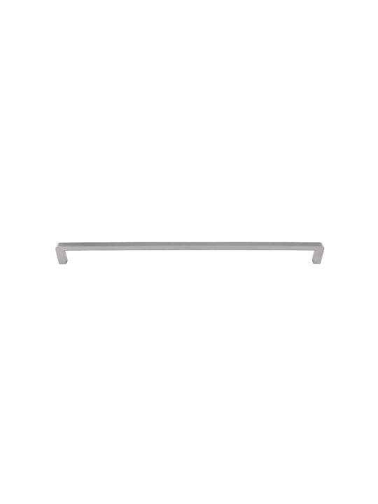 Gtv Bagio Möbelgriff aus Zamak & Metall gebürsteter Stahl Farbe Φ8.5mm Lochabstände 160mm UZ-BAGIO-160-06